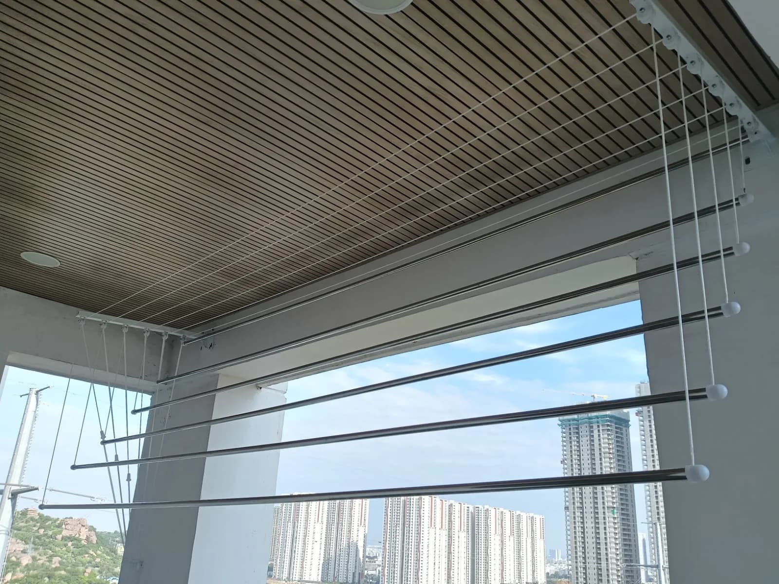 Balcony Cloth Hangers installation example