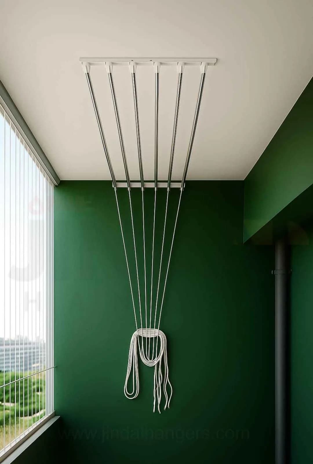 Cloth Drying Hangers installation example