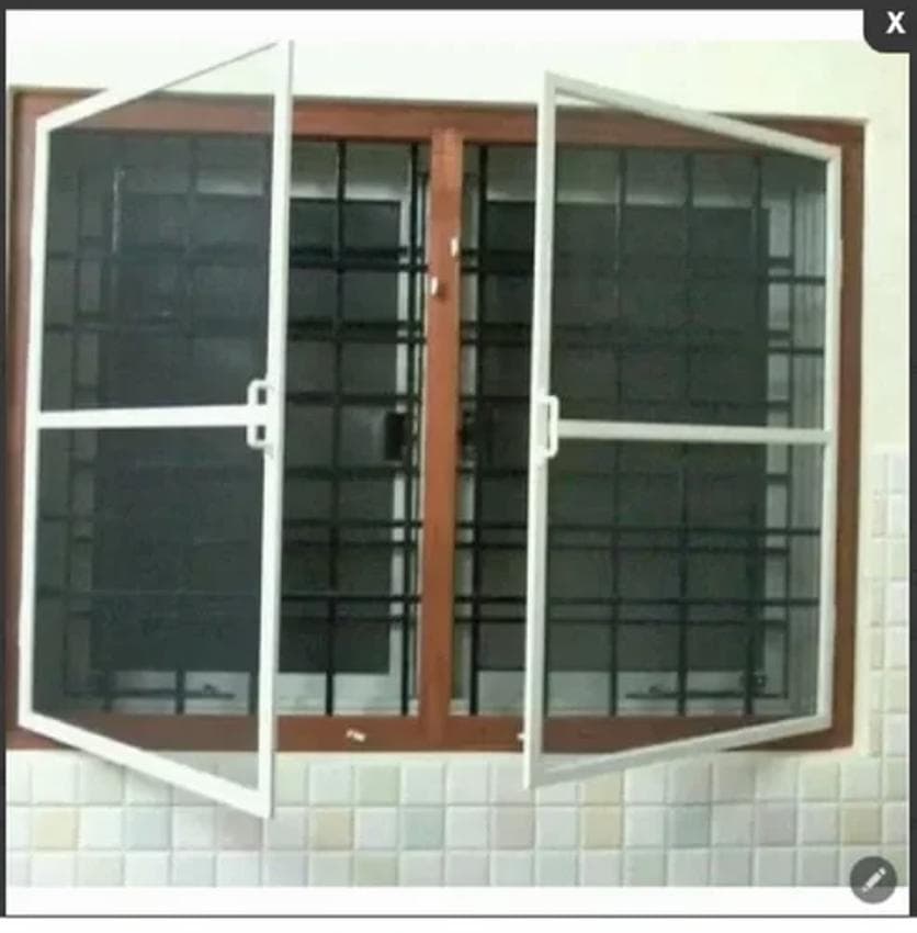 Window mosquito net screening installation