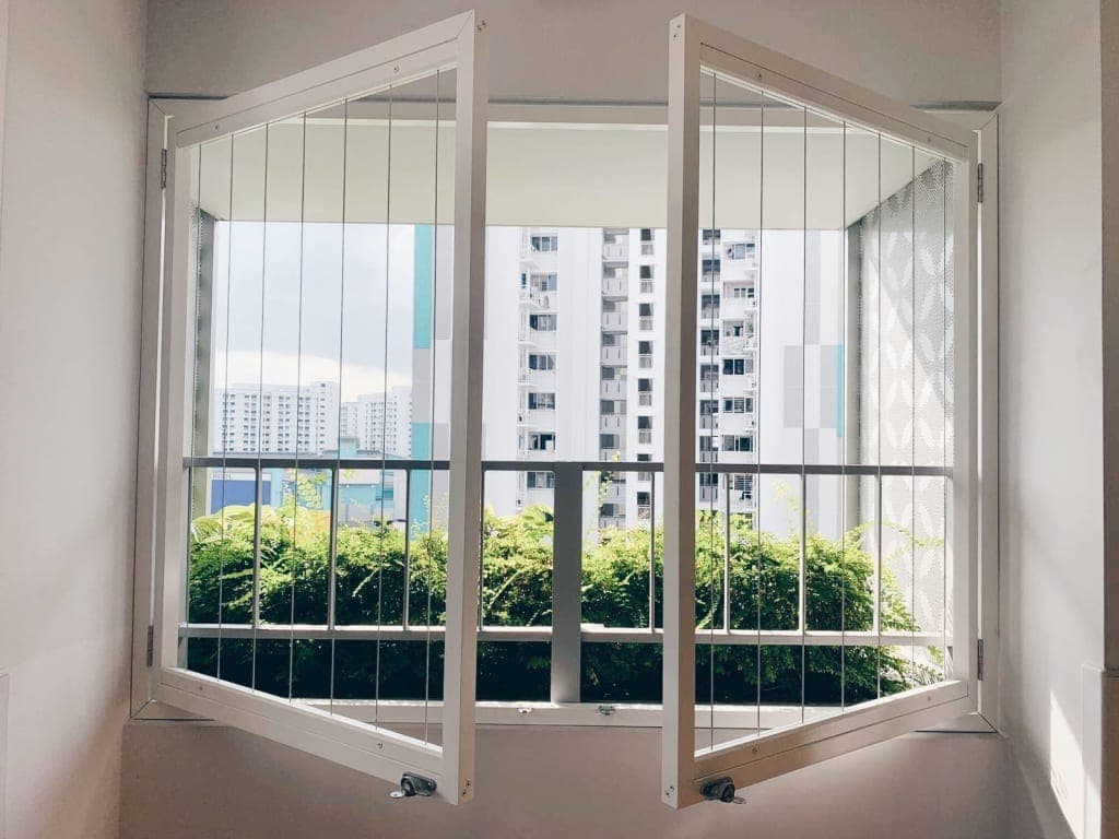 HD window invisible grill installation