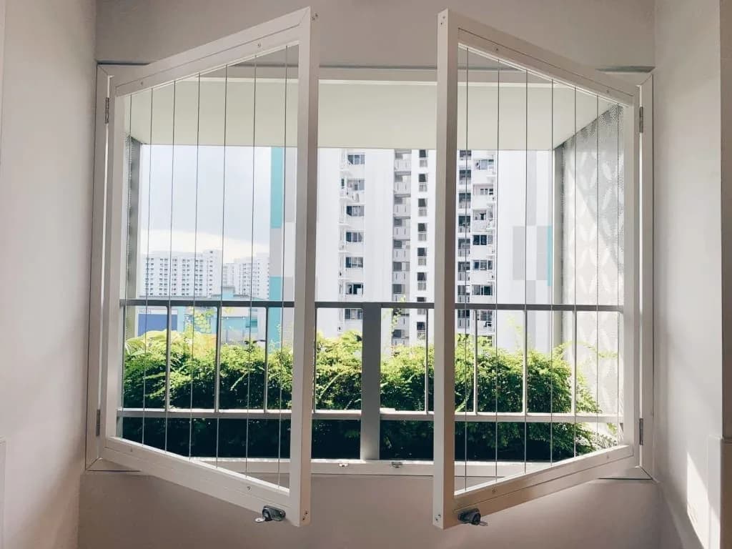 Window Invisible Grills installation example